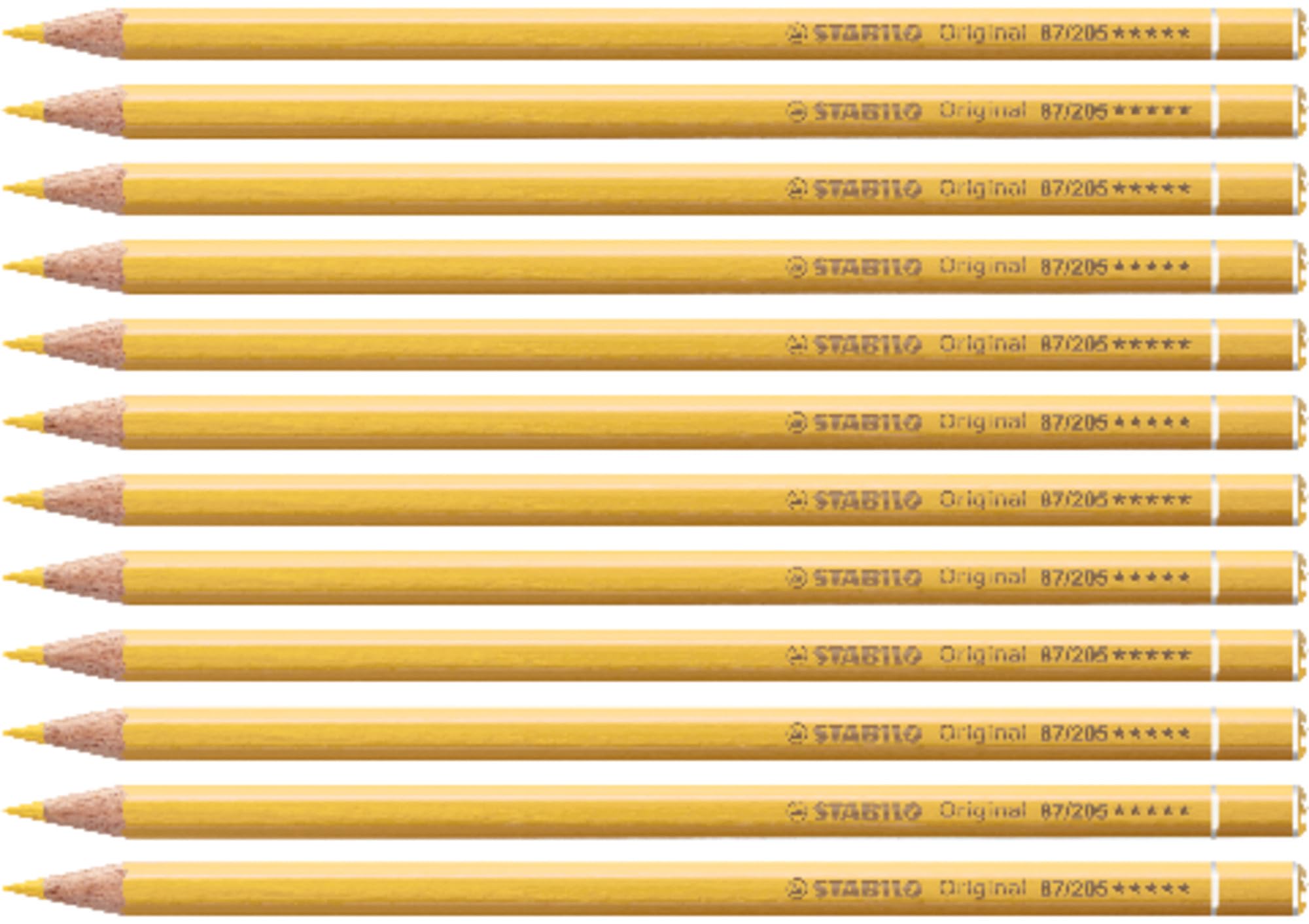 STABILO Premium Colouring Pencil Original - Pack of 12 - neutral yellow