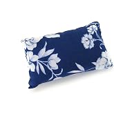 Nakpunar Emery Pincushion for Sewing, Quilting, Needlework - Pin Cushion Filled with Abrasive Turkish Emery Sand - Handmade in USA (White Floral Design on Navy Blue Background)