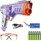 Dart Zone Nitroshot+ Venom Pro Full-Auto Motorized Dart Blaster | Up to 7 darts per second, Half-length pro darts, Rechargeable battery