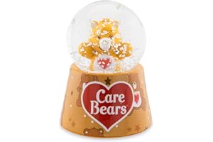 Silver Buffalo Care Bears Mini Light Up Snow Globe│Tenderheart Bear│3.8 Inches Tall, 45mm (Small)