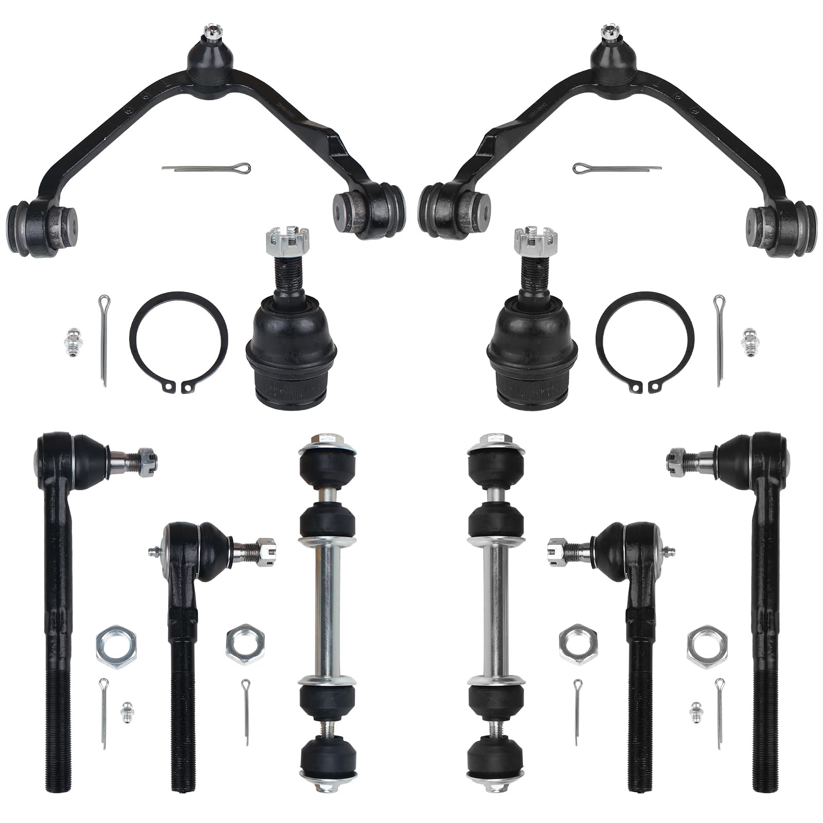 Photo 1 of Autoround Front Suspension Kit Upper Control Arm w/Ball Joint Compatible with RWD Ford F-150 97-03 F-250 97-99 Expedition 97-02, Lincoln Navigator 98-02 Blackwood 02, 10pcs