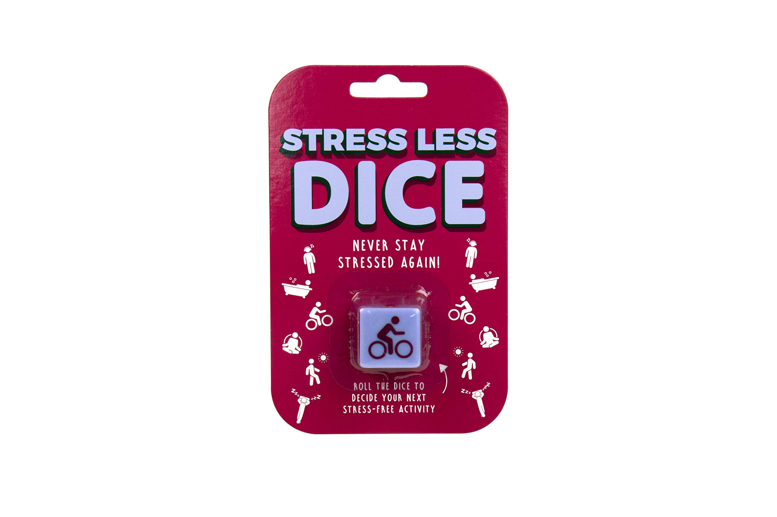 Gift Republic Stress Less Dice Fun Novelty Gift Destress Activity Decision Dice Relax Let Fate Decide, 2.5cm, Purple