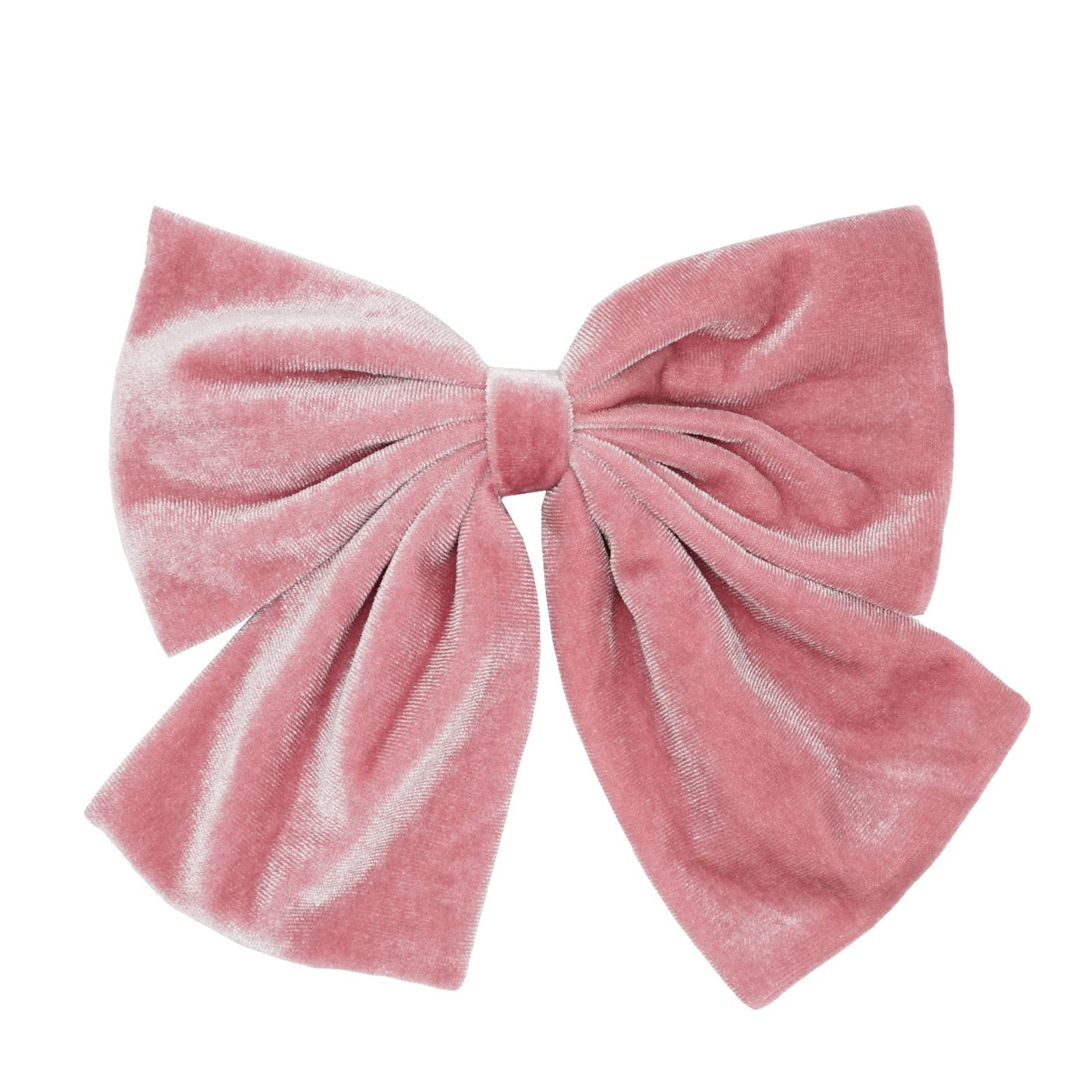 Ling & Bai Women Girls 8 Inch Large Velvet Hair Bows Clip Big Hair Bow Alligator Barrettes for Kids Teens (Pink)