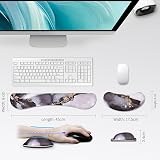 ZIBLY Wrist Rest Keyboard and Mouse Set Non-Slip Ergonomic Memory Foam view 2