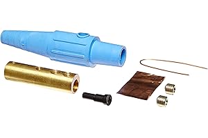 Marinco CLS20FB-D CLS Cam Type, Series 16 Inline, Single Pin Connector, 400 Amp, 600 Volt, 2-2/0 AWG, Female - Blue (D)