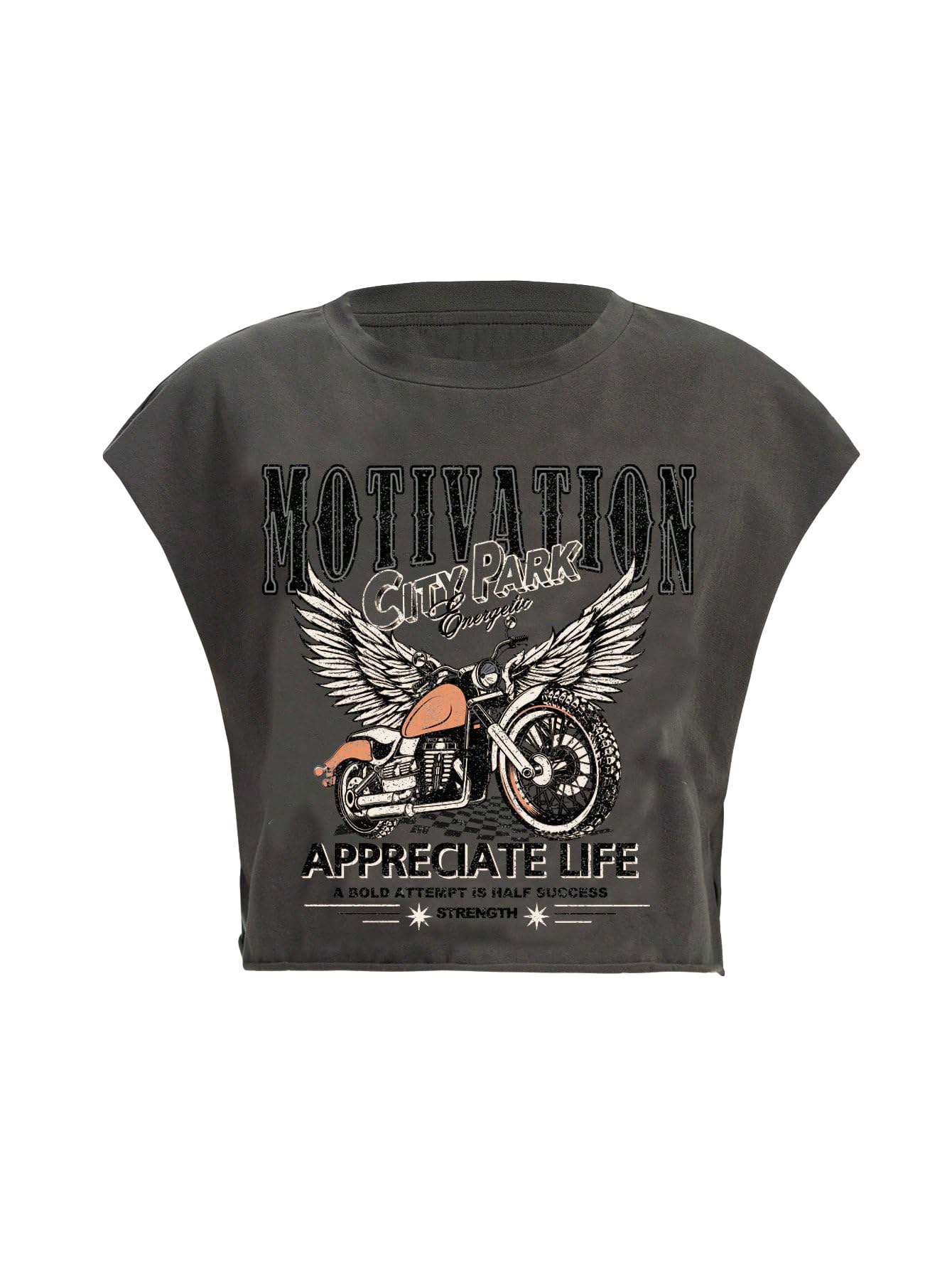 SOLY HUX Women's Y2K Vintage Graphic Crop Top - Short Sleeve Crew Neck Tee For Summer - View #12