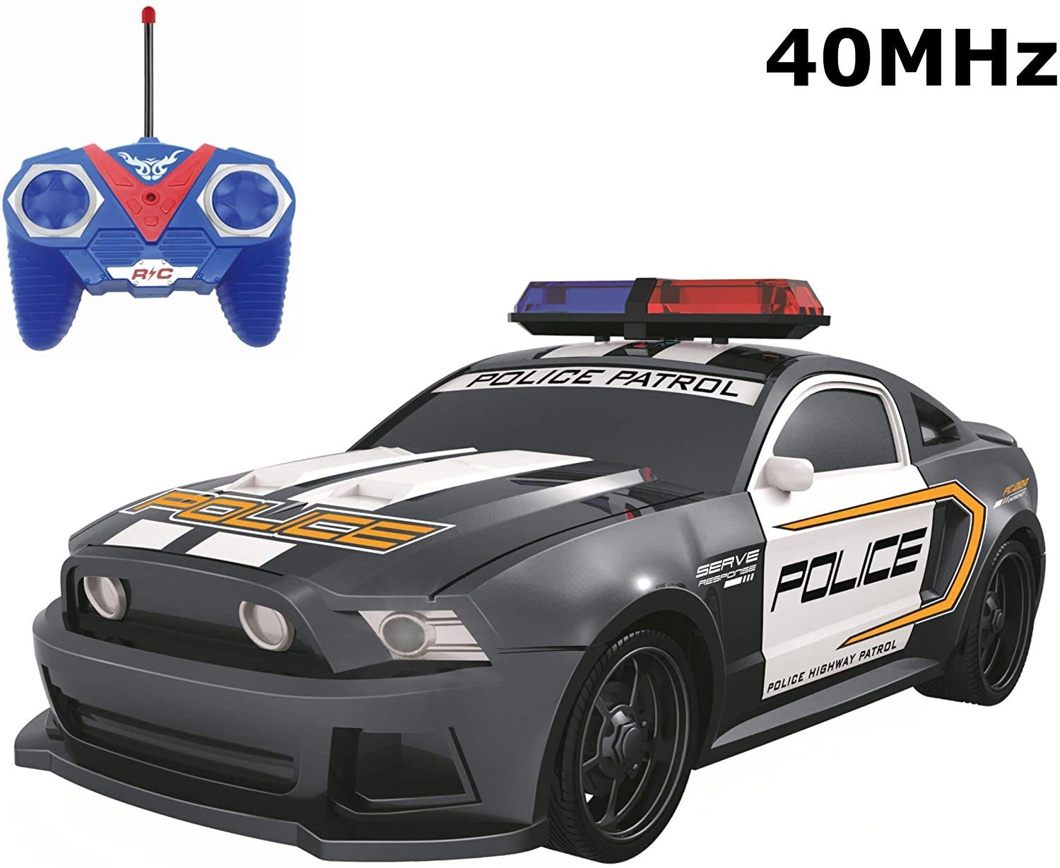 Remote Control Police Racing Car Mua RC Police Car & Racing Sports Car 1:24 Scale Remote Control Police ...