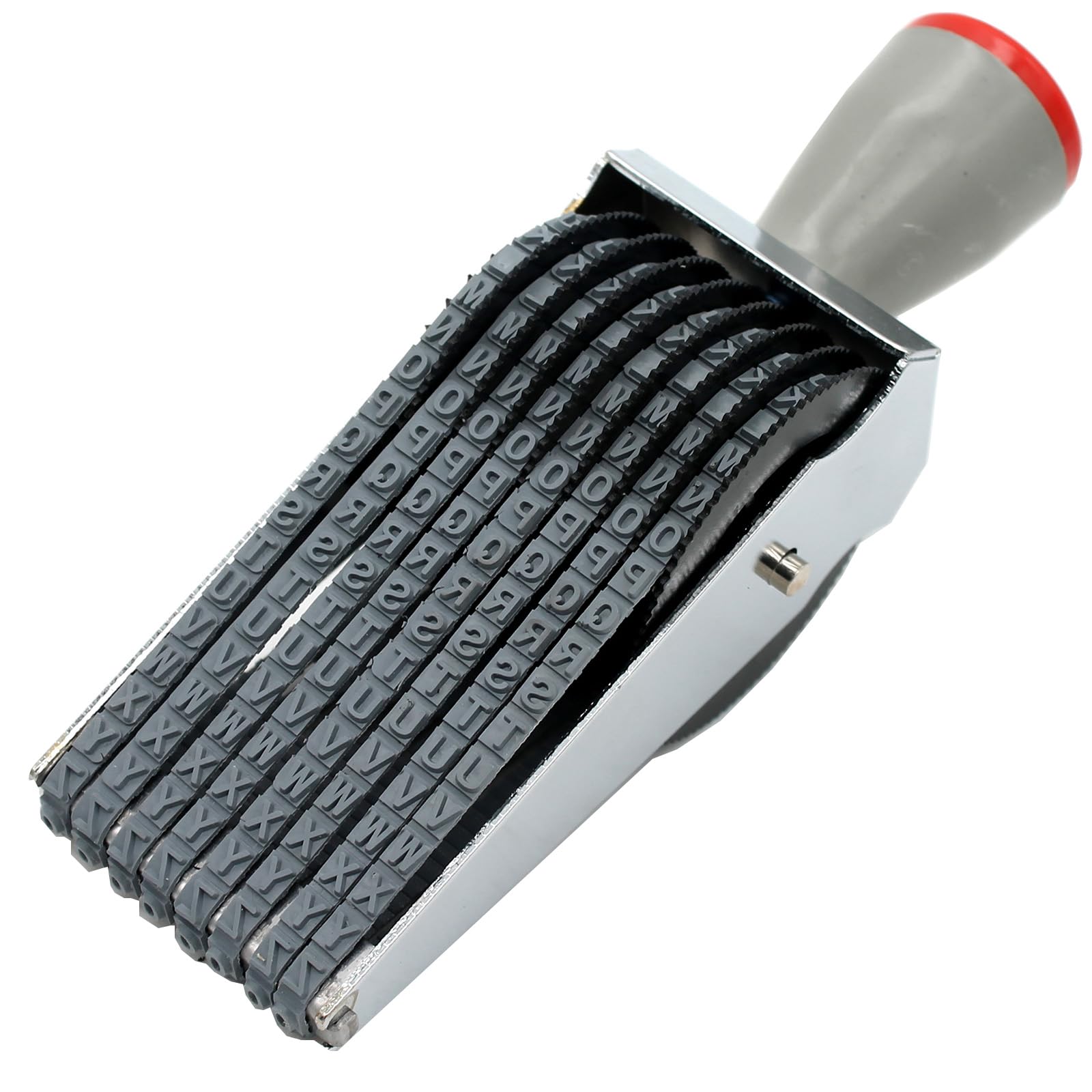 Rubber Numbering Stamp, Multi-Function Changeable Alphabet A-Z, Number 0-9 & Symbol -Personalized DIY Suitable for Date, Business, Office Supplies (8-Digit)