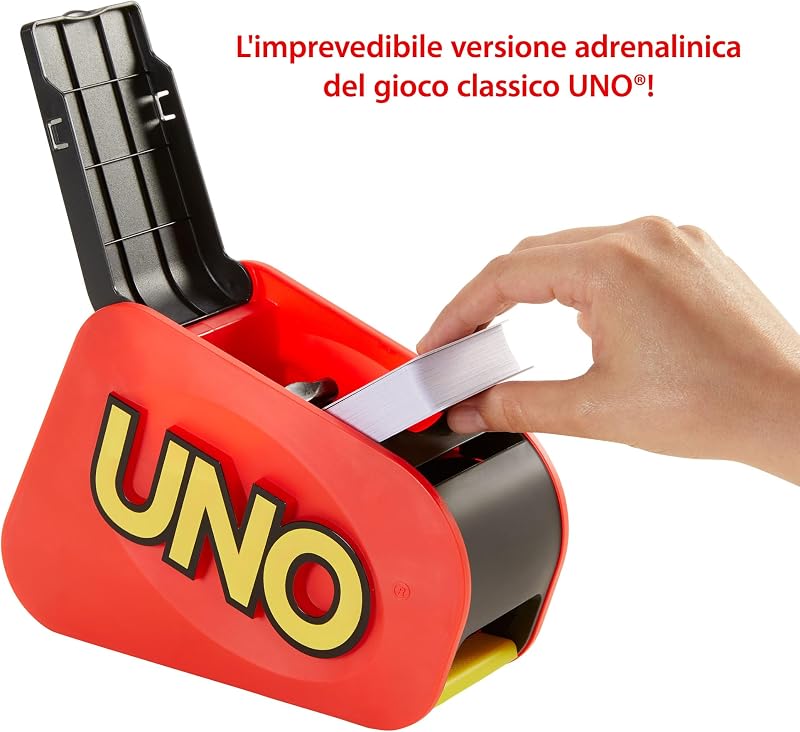 UNO Extreme Gioco con Lanciacarte, 7+ Anni, 2-10 Giocatori