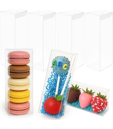 ROSPAKTEK 40Pcs 3.5"x 2.4"x 1.38"Clear Rice Krispie Treat - View #9