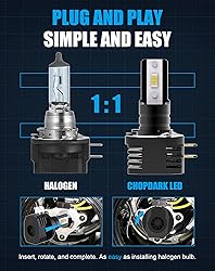 CHOPDARK H11B LED Bulbs H9B H8B Fog Lamp 40W