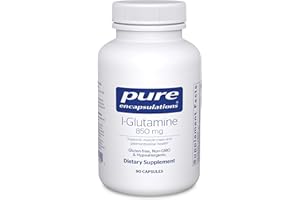 Pure Encapsulations L-Glutamine 850 mg | Supplement for Immune and Digestive Support, Gut Health and Lining Repair, Metabolism Boost, and Muscle Support* | 90 Capsules