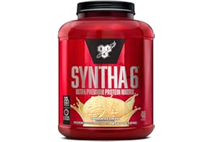 BSN SYNTHA-6 Whey Protein Powder with Micellar Casein, Milk Protein Isolate Powder, Vanilla Ice Cream, 48 Servings (Packaging May Vary)