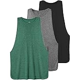 Ullnoy Workout Tank Tops for Women Running Muscle Tanks Sleeveless Loose Fit Gym Yoga Sport Shirts 3-5 Pack