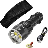 Nitecore TM9K Pro 9900 Lumen High Lumen Tactical Flashlight, Fast-Charging USB-C for Search and Rescue