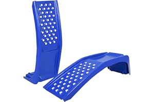 GarveeTech Heavy Duty Car Ramps Set 8000 LBS Auto Ramp Solid Steel Ramps, Pack of 2, Max Lift Height 8 in (Blue, 36" L x 13" W x 9" H)