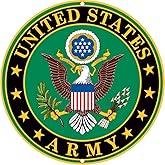 Army Military Logo Aluminum Metal Sign - US Service Branch Home Wall Decor