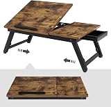 SONGMICS Bed Laptop Table with Adjustable Tilt 15.6 In Bamboo Desk LLD105B01 view 8
