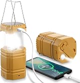 ROCAM LED Solar Camping Light 3000mAh Rechargeable Lantern Hand Crank