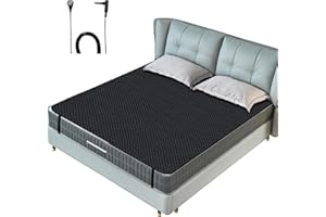 EOHELGRO Grounding Mat for Bed, Grounding Mattress Cover for Improving Sleep, Sleep Pad, Earth Mat Carbon Leatherette Therapy (54" x 78")