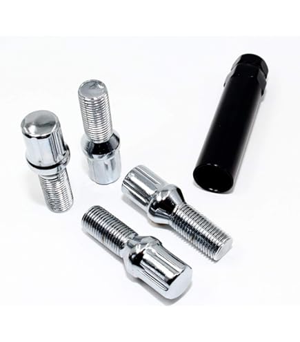 Find 20 Chrome Spline Lug Bolts Cone 14x1.5 1.1 28mm BMW 7 Mercedes C E S SL CL CLS In Garden - Foto 8
