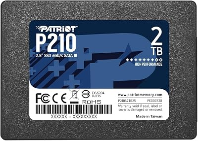 Patriot 2TB 2.5 Inch SATA III SSD P210 SATA III 2TB