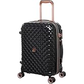 It Luggage Glitzy 21" Hardside Carry-On 8 Wheel Expandable Spinner, Black