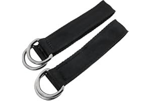 Mutai 2PCS Hanging Straps for Indoor Swing, Hammock, Punch Bag, Heavy Duty Extension Belt with D Hook Holds 200kg/440lb Length 25cm / 9.8inches