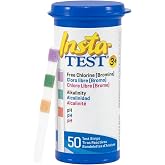 Lamotte Insta-Test 3 Swimming Pool Test Strips, 2976, Free Cl, Alkalinity, pH, 50 ct