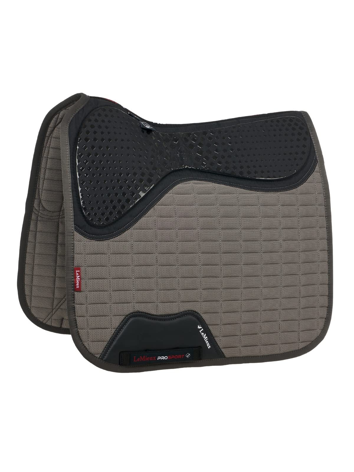 LeMieux Dressage Le Cool Grip Saddle Pad - Saddle Pads for Horses - Equestrian Riding Equipment and Accessories (Grey - One Size)
