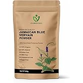 Jamaican Blue Vervain Tea - 100% Pure Healthy Wild-Crafted Herbal Leaf for Teas and Wellness Well Cleaned Leaves Tea