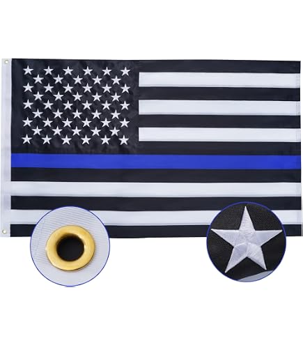 USA Thin Blue Line Flag Printed Outdoor Made in USA | US Patriot Flags