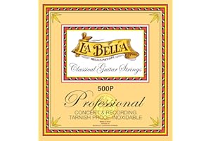 La Bella 500P Professional Concert & Recording Tarnish Proof-Inoxidable Medium Classical Guitar Strings 29-43