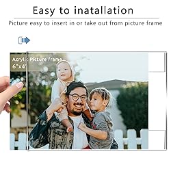 DZZ 6x4 Picture Frame Set of 6,Acrylic Picture