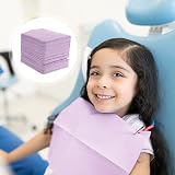 Healifty 125 Pcs Purple Dental Bibs Tattoo Table Covers 3 Ply Waterproof view 4
