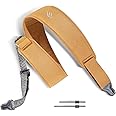 enya Magnetic Strap for Guitar, Bass, and Ukulele - Quick Release, Single-Hand Adjustable, with Leathery Texture