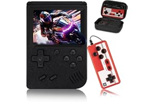HIDERACOON Retro Handheld Game Console, Mini Arcade Machines Built-in 500 Classical Games, Portable Handheld Video Games for Kids and Adult, Game Console Box Support TV Output (Black 1)