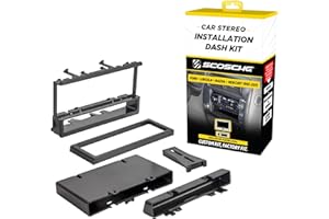 Scosche FD1327B Single DIN Dash Kit Compatible with Select 1995-11 Ford, Lincoln, Mazda and Mercury Vehicles - Car Stereo Install Kit - Single DIN Only - See Fit Guide in Images to Verify Your Vehicle