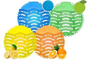 Wujzkisster 6 Pack Urinal Screen Deodorizer,Urinal Cakes Deodorizer Bulk Urinal Mats Screens Scented Anti Splash Urinal Pads 