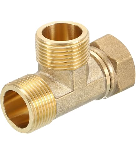Messing T-Stück Verteiler 10mm – 6mm – 10mm, 3-Wege, Für Schlauchverbindungen