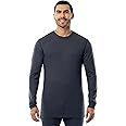 ColdPruf Men's Authentic Dual Layer Long Sleeve Wool Plus Crew Neck Base Layer Top