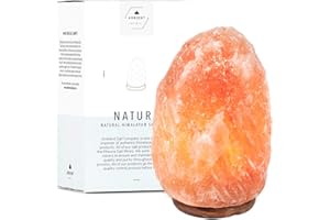 AMBIENT SALT COMPANY Himalayan Salt Lamp Premium Natural Hand Carved Glow Crystal Rock Salt Light (7-9 lbs')