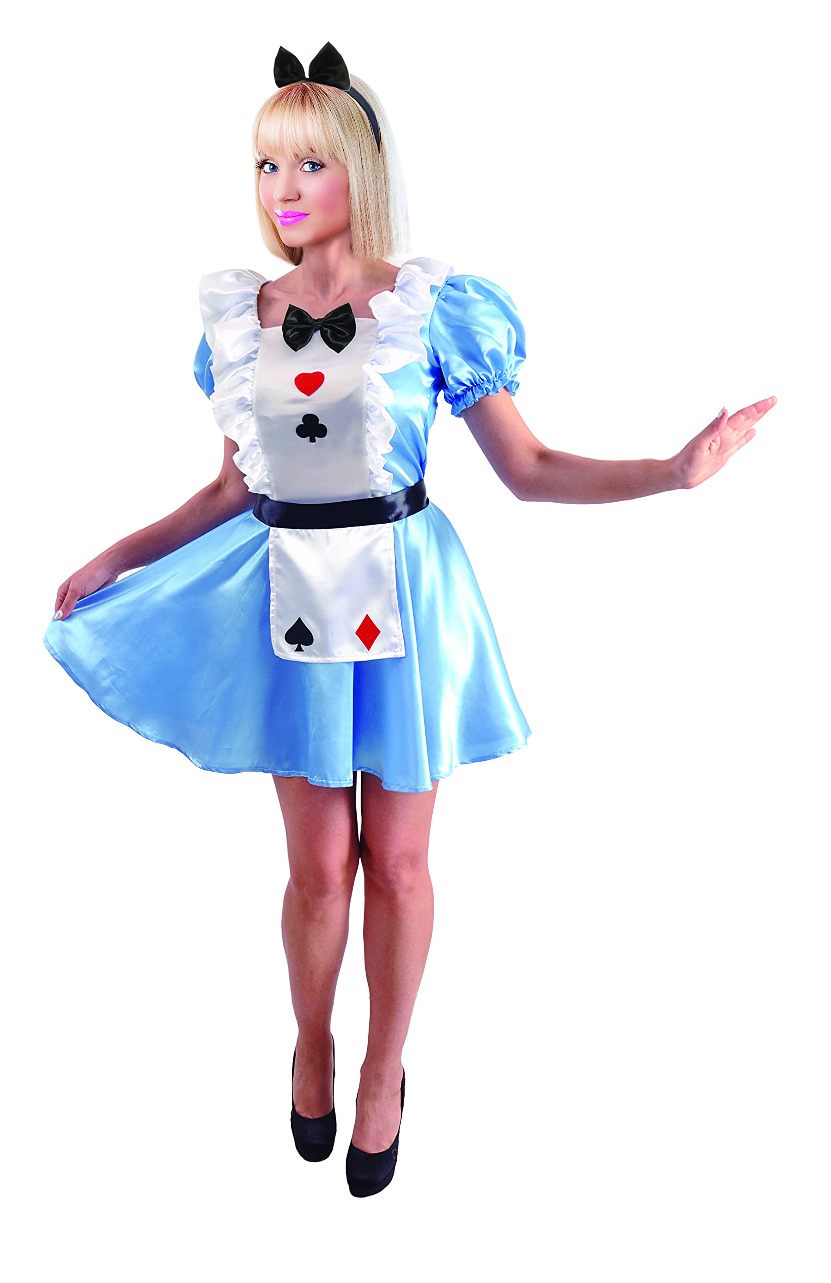 Alice Wonderland costume disguise fancy dress woman girl adult (One size 40-42)