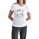DKNY Womens Logo Short Sleeve Casual T-Shirt
