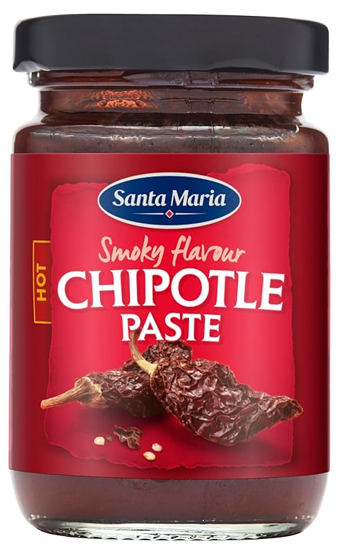 Santa Maria Chipotle Paste – Smoked & Spicy Mexican Pepper Blend, Ideal for Marinades, BBQ, Fajitas & Enchiladas, 100 g (Pack of 6)