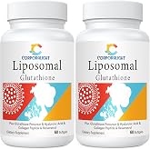 Liposomal Glutathione Supplement, Active-Form L-Glutathione, 120 Softgels | Liposomal* Delivery* System, Glutathione-Precursor Blend, Antioxidant-Rich Formula, Gluten-Free, Soy-Free