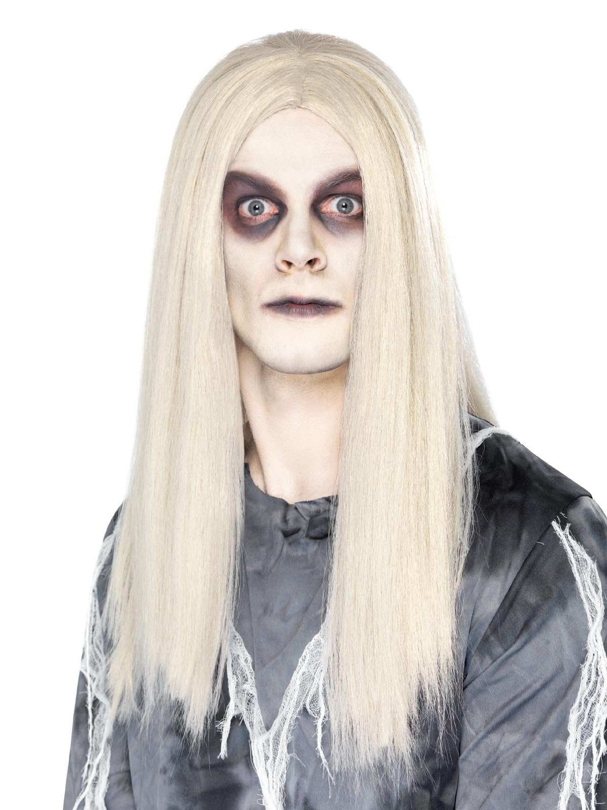 Smiffys Mens Ghost Wig (One Size) (Grey)