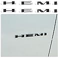 Reflective Concepts HEMI Fender Emblem Overlay Decal Stickers for 2020-2024 Durango R/T - (Color: Gloss Black)