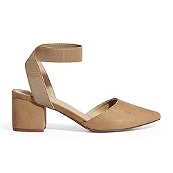 DREAM PAIRS Womens Low Block Chunky Heel Ankle