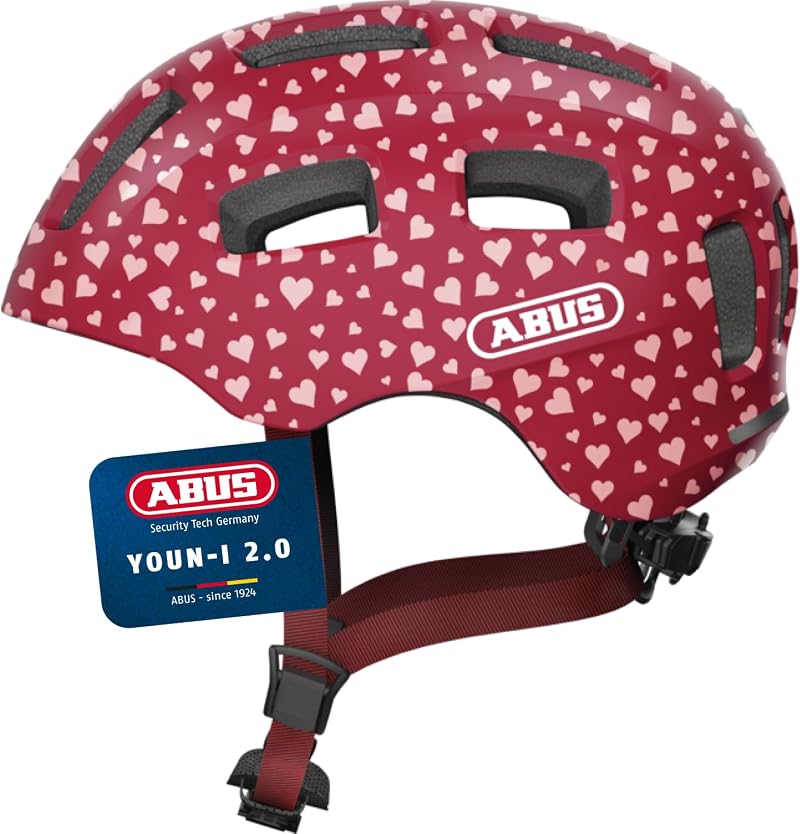 ABUS Youn-I 2.0 Bike Helmet with Light for Kids Teens Adults